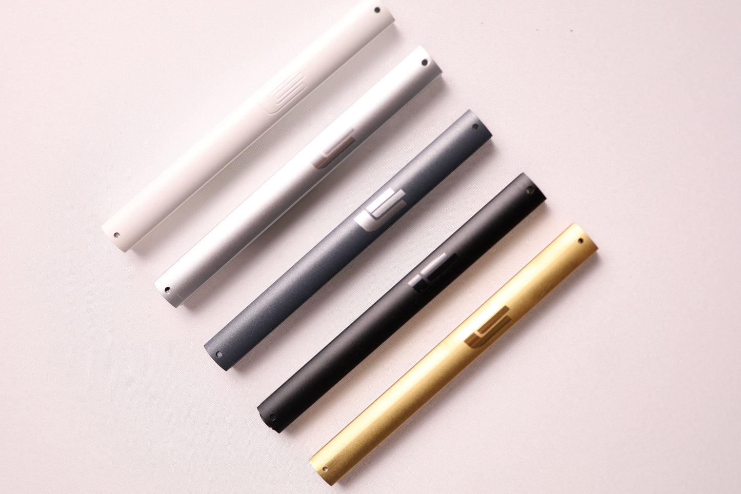 WHITE SANDBLAST Mezuzah Case Durable Waterproof Aluminum