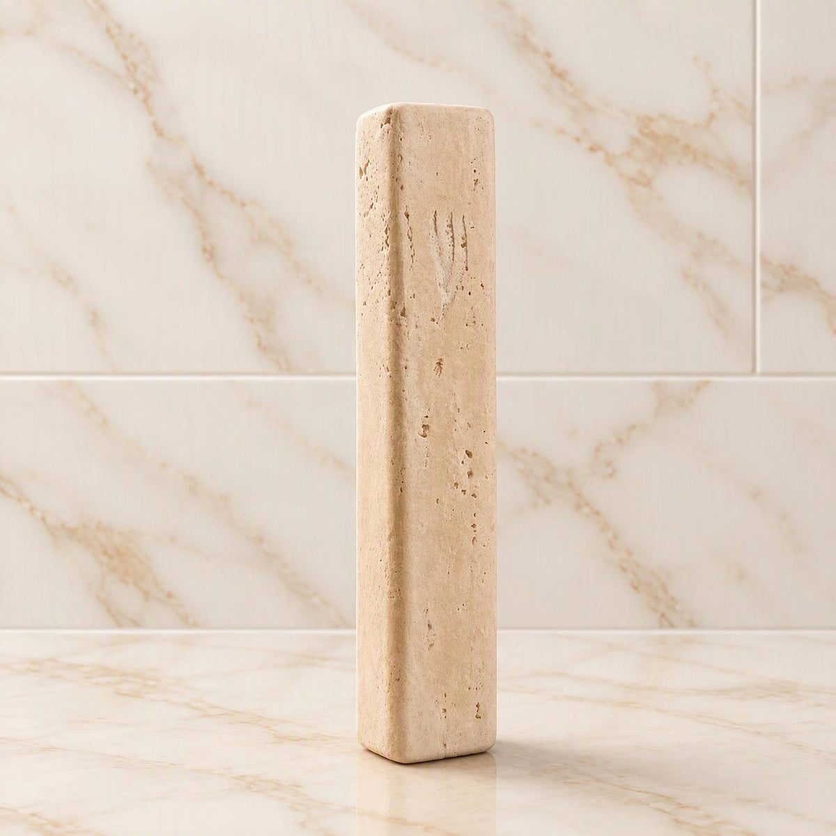 Authentic Jerusalem Stone Mezuzah Case - Large Sizes available