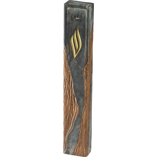 Ivory Resin Mezuzah Case 11 Inch