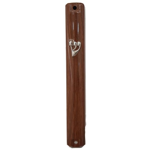Wood Look Mezuzah Case Adhesive 6INCH (15CM)