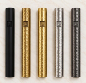 HAMMERED BRASS DESIGNER MEZUZAH CASE