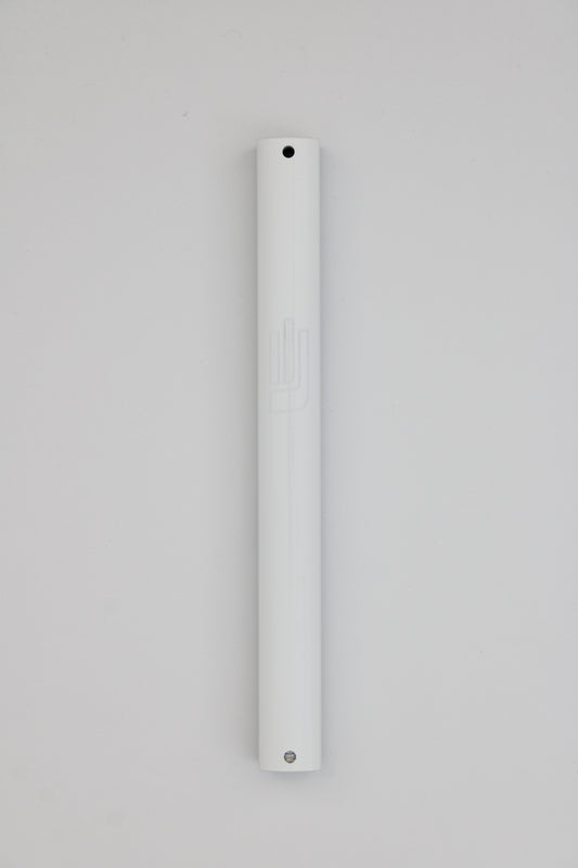 WHITE SANDBLAST  Mezuzah Case Durable Waterproof Aluminum