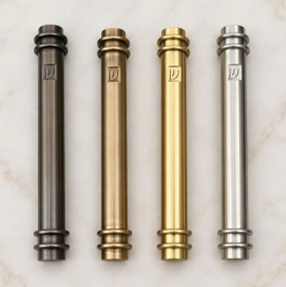 RING BRASS DESIGNER MEZUZAH CASE